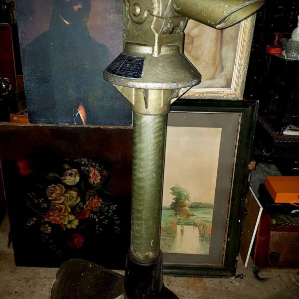Vintage Coin-Operated Public Viewing Telescope – Likely from Lycabettus Hill, Athens