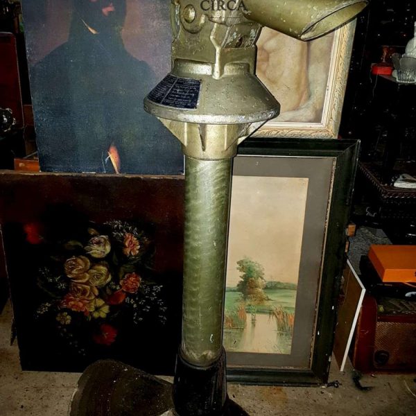 Vintage Coin-Operated Public Viewing Telescope – Likely from Lycabettus Hill, Athens (Non-Functional)