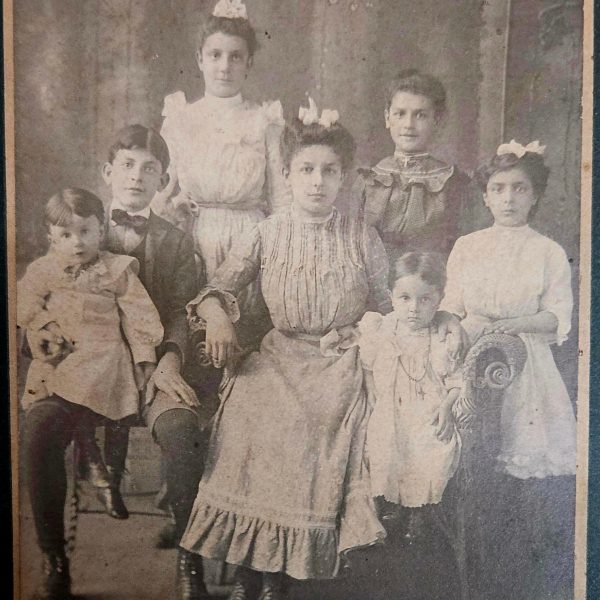 Antique Cabinet Card Family Portrait – c.1900