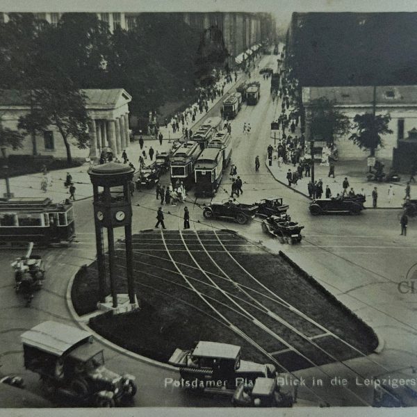 Vintage Berlin Postcard – Potsdamer Platz, Leipzigerstraße View – ca. 1929–30