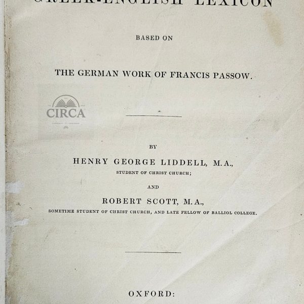 A Greek‑English Lexicon (Liddell & Scott)