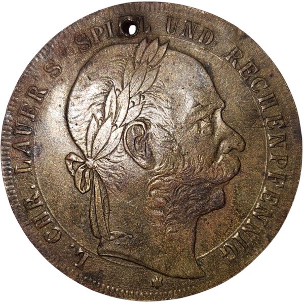 Antique Spiel- und Rechenpfennig – L. Chr. Lauer, Nuremberg (19th Century)
