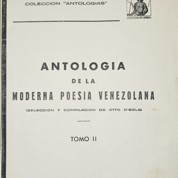 Antología de la Moderna Poesía Venezolana – Volume II - 1940