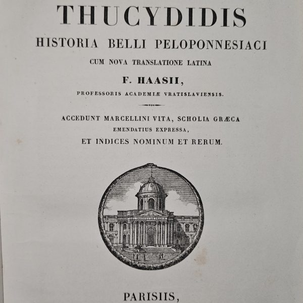 Thucydides – Historia Belli Peloponnesiaci (1840)