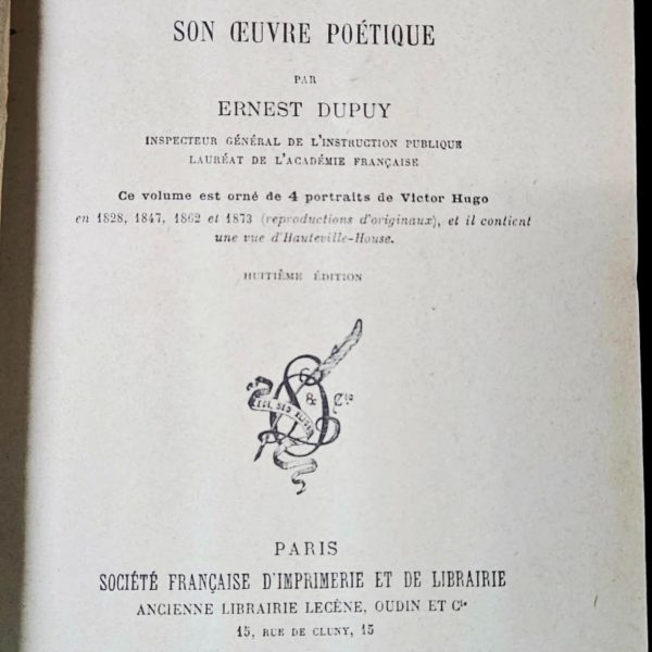 Victor Hugo Book WWII German with a POW Camp OFLAG VIII Censorship Stamp