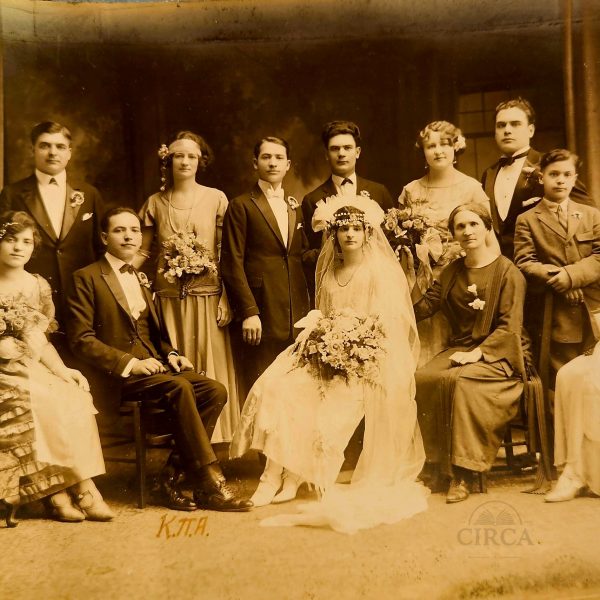Ομαδικό Γαμήλιο Πορτρέτο – Ελλάδα, c. 1925 - Vintage Wedding Group Portrait – Greece, ca. 1925
