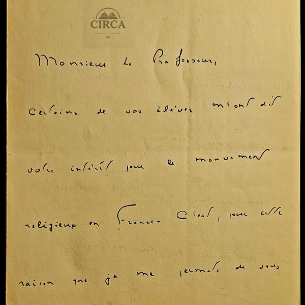 1942 WWII Occupied Greece – French Embassy (Vichy France) Correspondence Signed