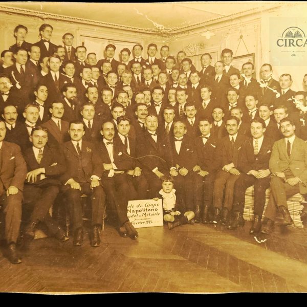 1924's  École de Coupe Napolitano Tailoring School Group Photo - France