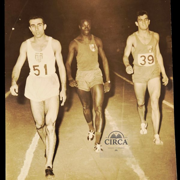 Athletic Press Photo Greek National Athlete Georgopoulos Sprint Race c1960s Vintage