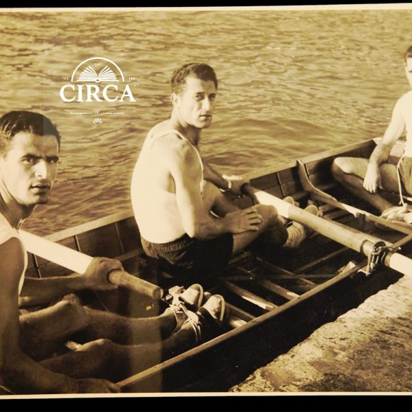 Greek Rowers Vlachos Symponis Malamatenakis Vintage Photo c1950s Original